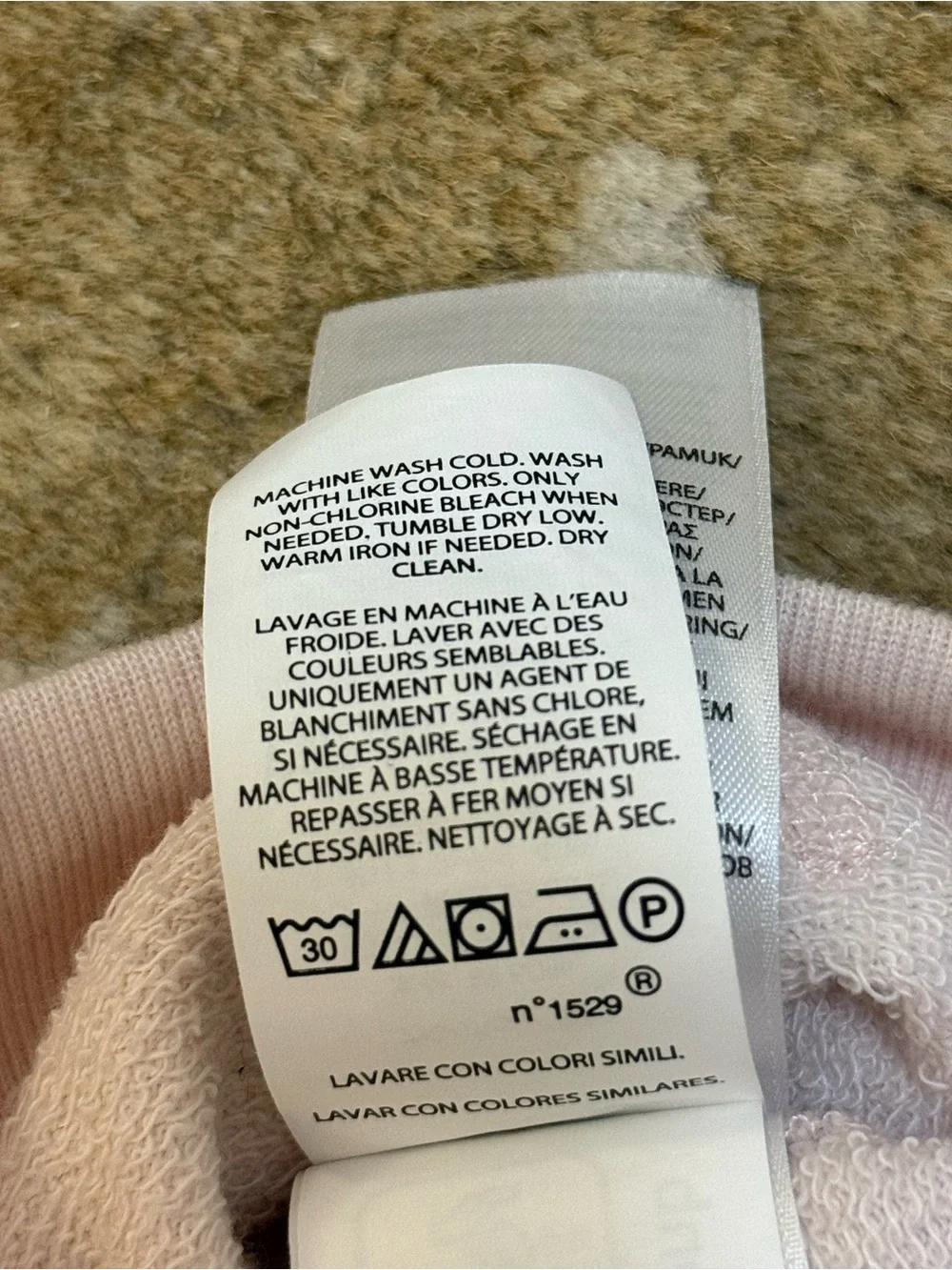 Polo Ralph Lauren baby girls 6M pale pink Embroidered bear full-zip hoodie
